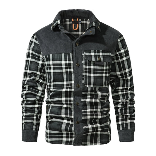 Warren | Kariertes Jacke mit Fleecefutter