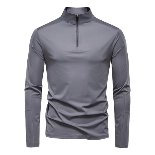 Cedric | Stretch-Laufshirt mit Reißverschluss