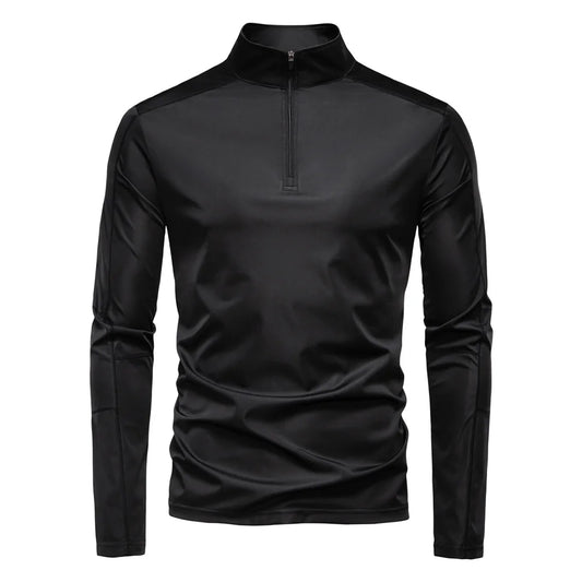 Cedric | Stretch-Laufshirt mit Reißverschluss