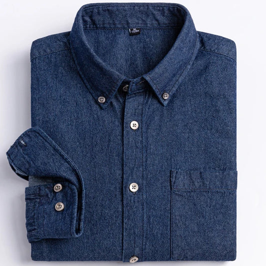 Patrick | Klassisches Denim-Hemd mit Knöpfen